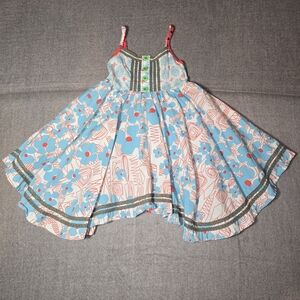 Matilda Jane Serendipity Girls 4 Days of Summer White Blue Red Floral